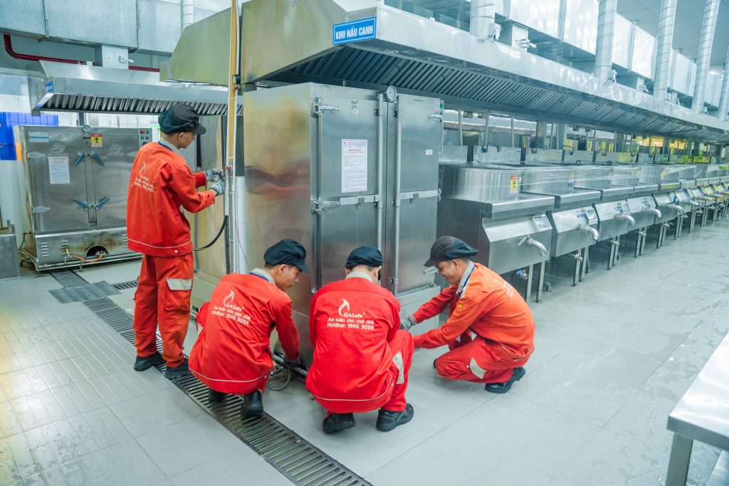 Thi công lắp đặt hệ thống gas trung tâm
